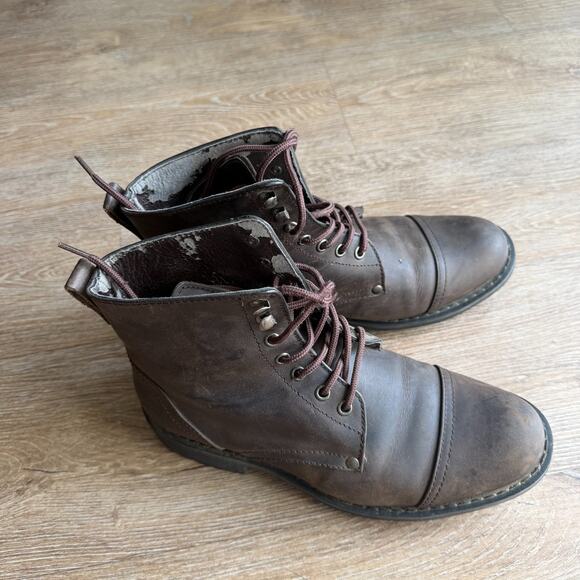 Underground England Brown Leather Boots - Lace Up - Made in UK - Men\'s Size US 7 main image 8